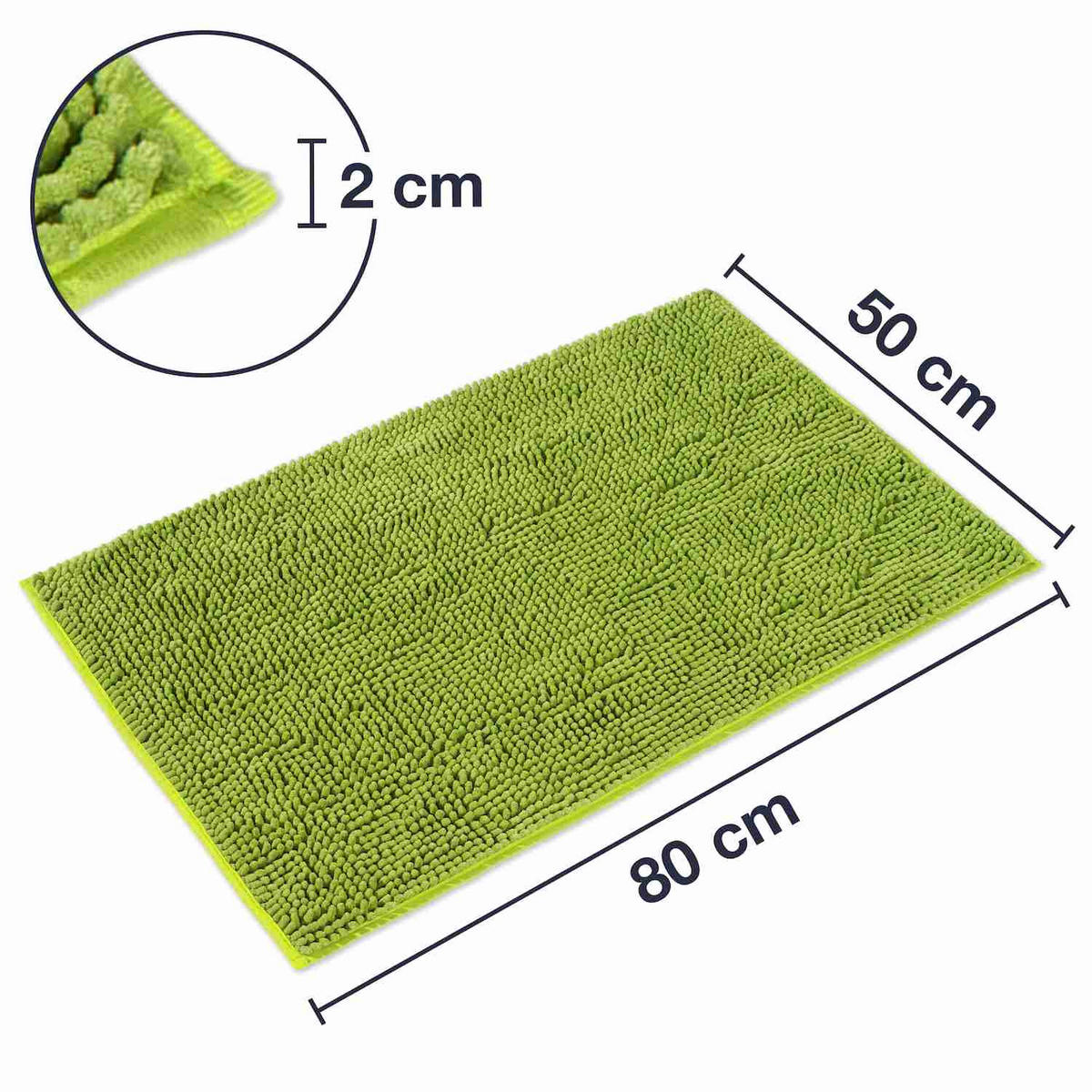 BADEMATTE PARIS - Grün, Textil (50/80cm) - WohnDirect