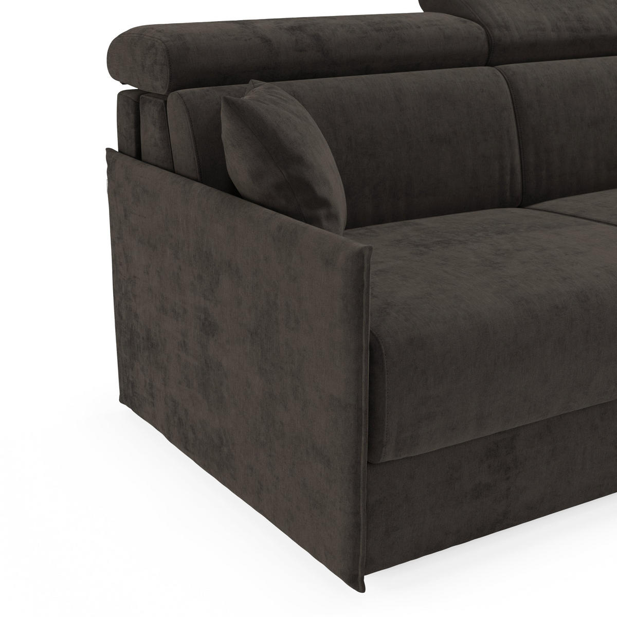 LINEARSOFA Miryam - Schwarz, Metall (149/83/98cm) - Divani.store