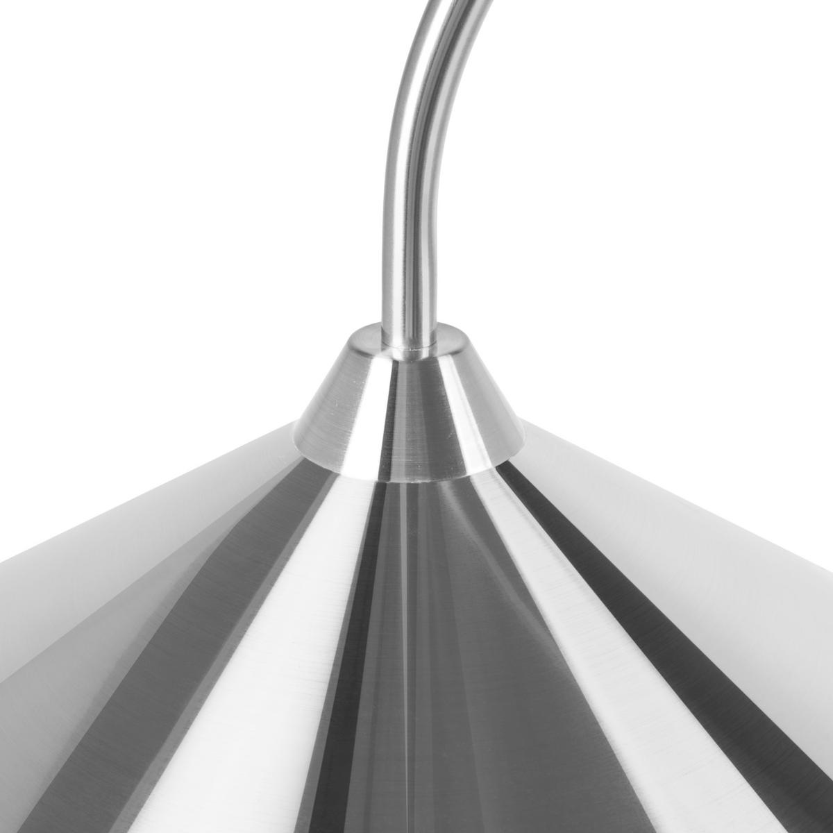 STEHLAMPE Silber Savegre - Silberfarben, Metall (40/66/150cm) - Beliani