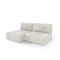 ECKSOFA Natalia Xs - Creme, Holzwerkstoff/Textil (149/210cm) - Fun Möbel