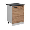 KÜCHENUNTERSCHRANK R-Line Goldkraft Eiche 60 cm AP Anthrazit - Honigeiche/Eiche Wotan, Holzwerkstoff (60/81.6/60cm) - Vicco