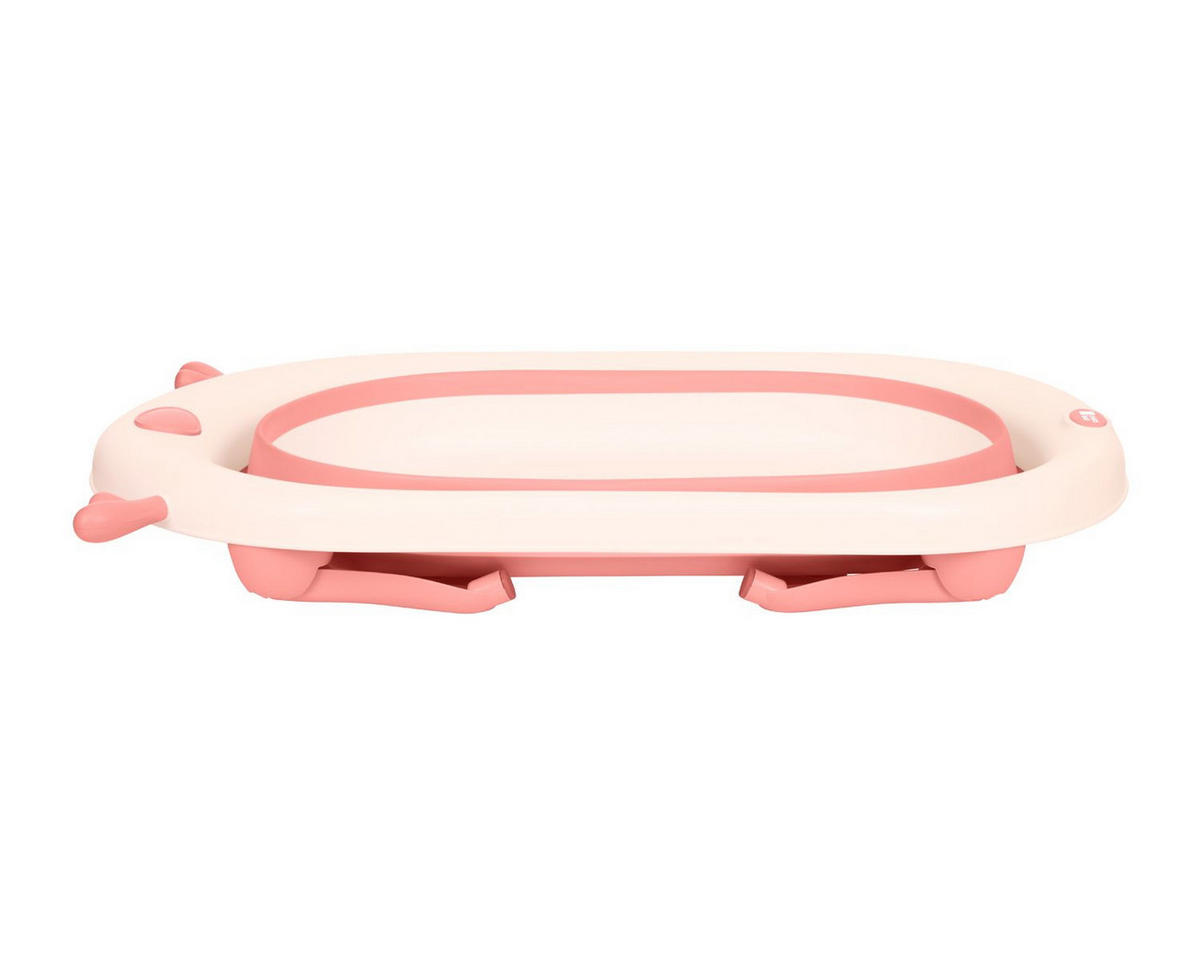 BABYBADEWANNE Foldy rosa Wasserablauf, leicht zu reinigen, ab Geburt - Rosa, Kunststoff (51/81.5cm) - Kikka boo