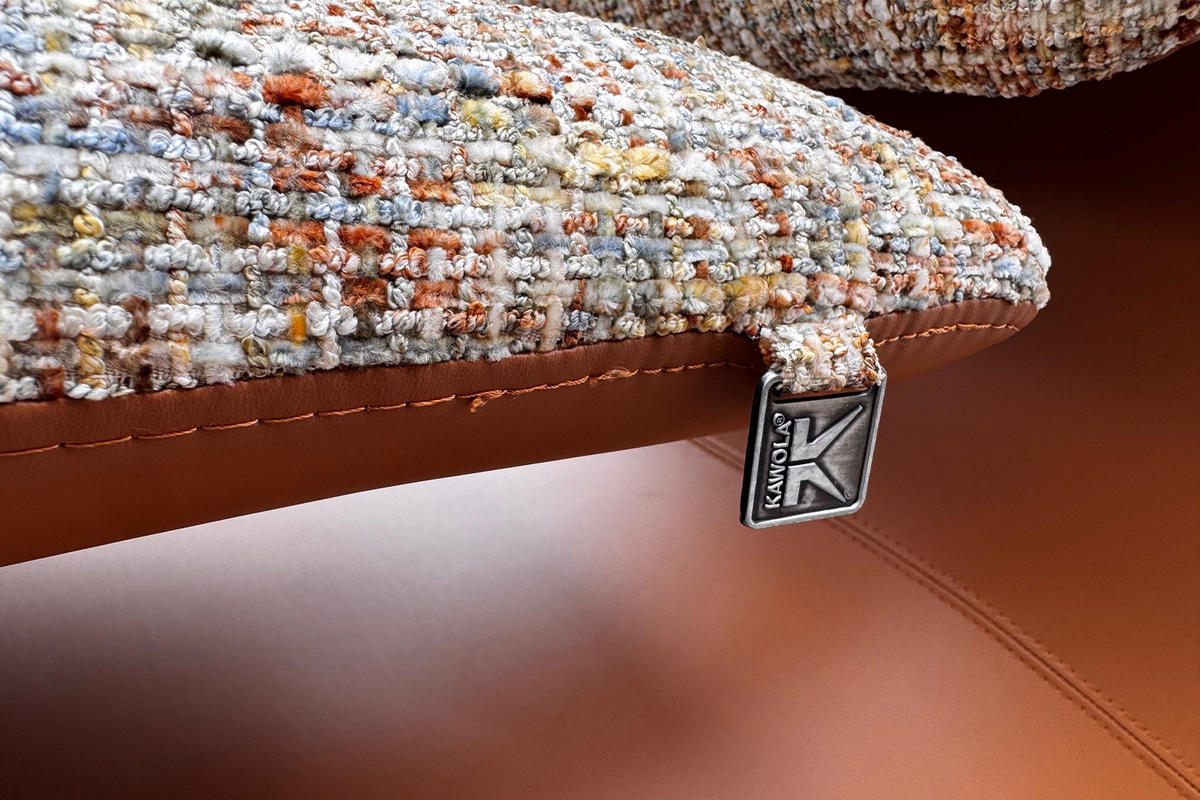 LOUNGESESSEL HAZEL Beige Kunstleder, Webstoff - Beige/Schwarz, Kunststoff/Textil (67/79/89cm) - KAWOLA