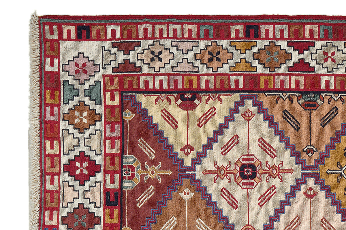HANDWEBTEPPICH Sumak Shahsavan Mehrfarbig 151/108 cm Schurwolle - Multicolor, Textil (108/151cm) - Looma