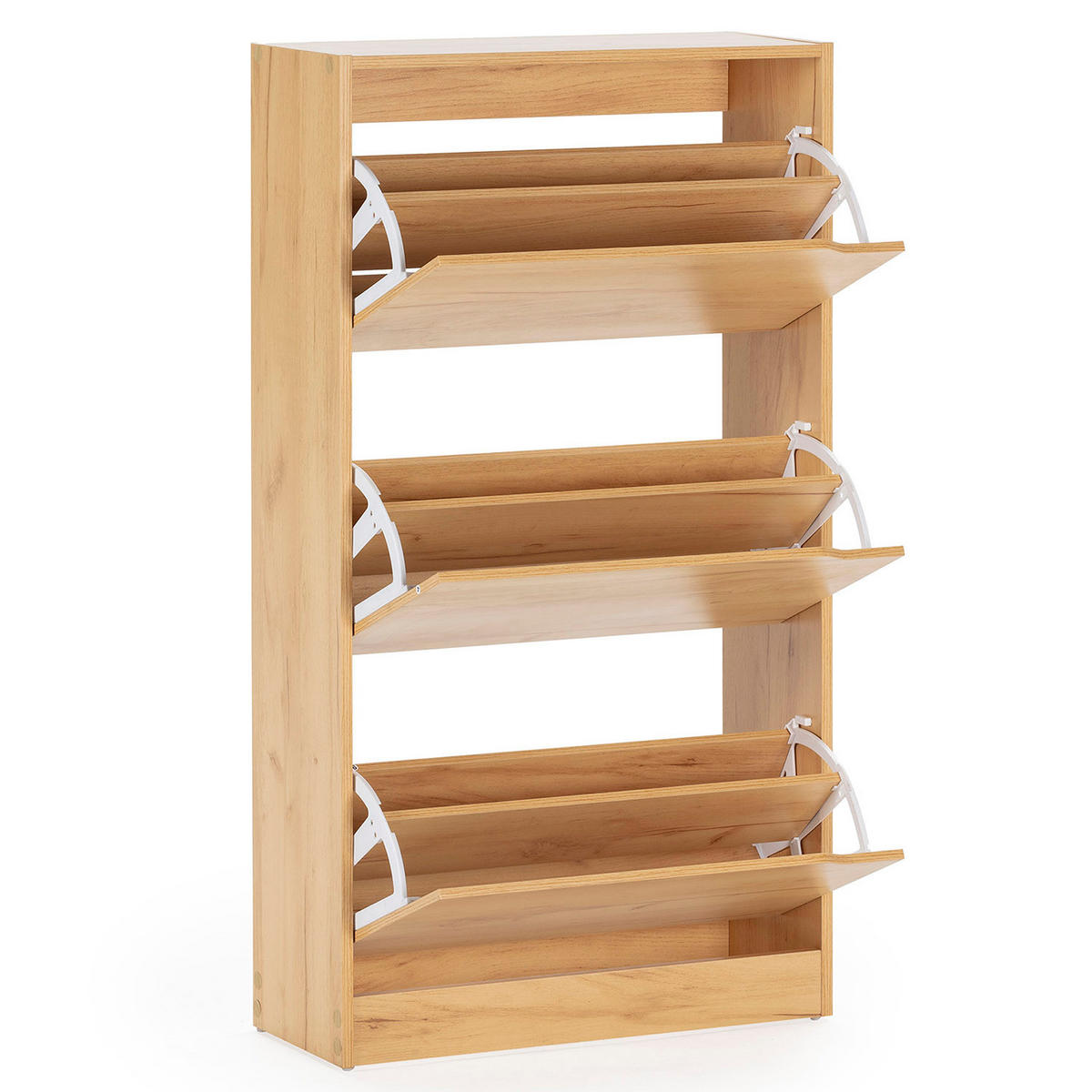 SCHUHRANK Angel, Farbe Eiche hell - Honigeiche, Holzwerkstoff (63/115/24cm) - VS Venta-stock