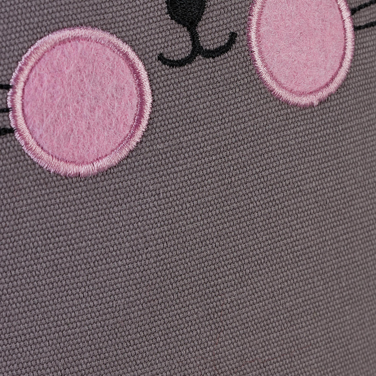 ZARÁŽKA Sivá Biela Ružová Mačka plnená pieskom - sivá, textil/plast (20/15.5cm) - Relaxdays