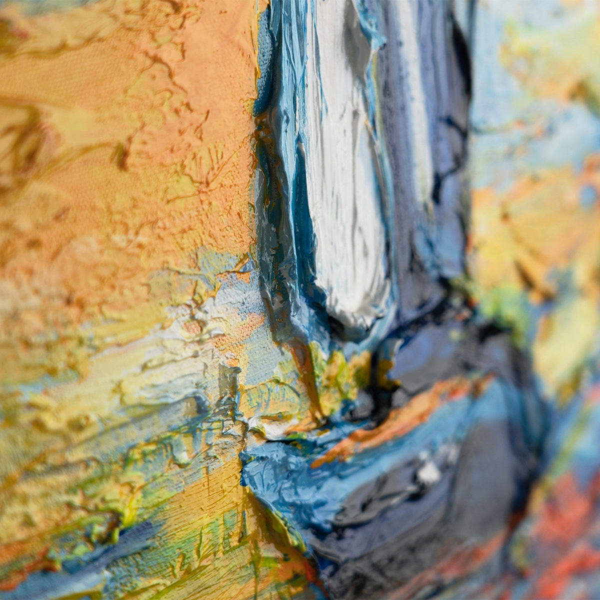 GEMÄLDE Meer Mirage Schattenfugenrahmen Gelb 160x80 cm - Gelb, Holz (160/80cm) - YS-art gallery