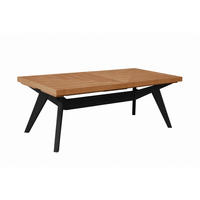 ESSTISCH VERSO Ausziehbar 160 - 260 / 100 x 76 cm - Eichefarben/Schwarz, Holz (160/100/76cm) - MASSENO