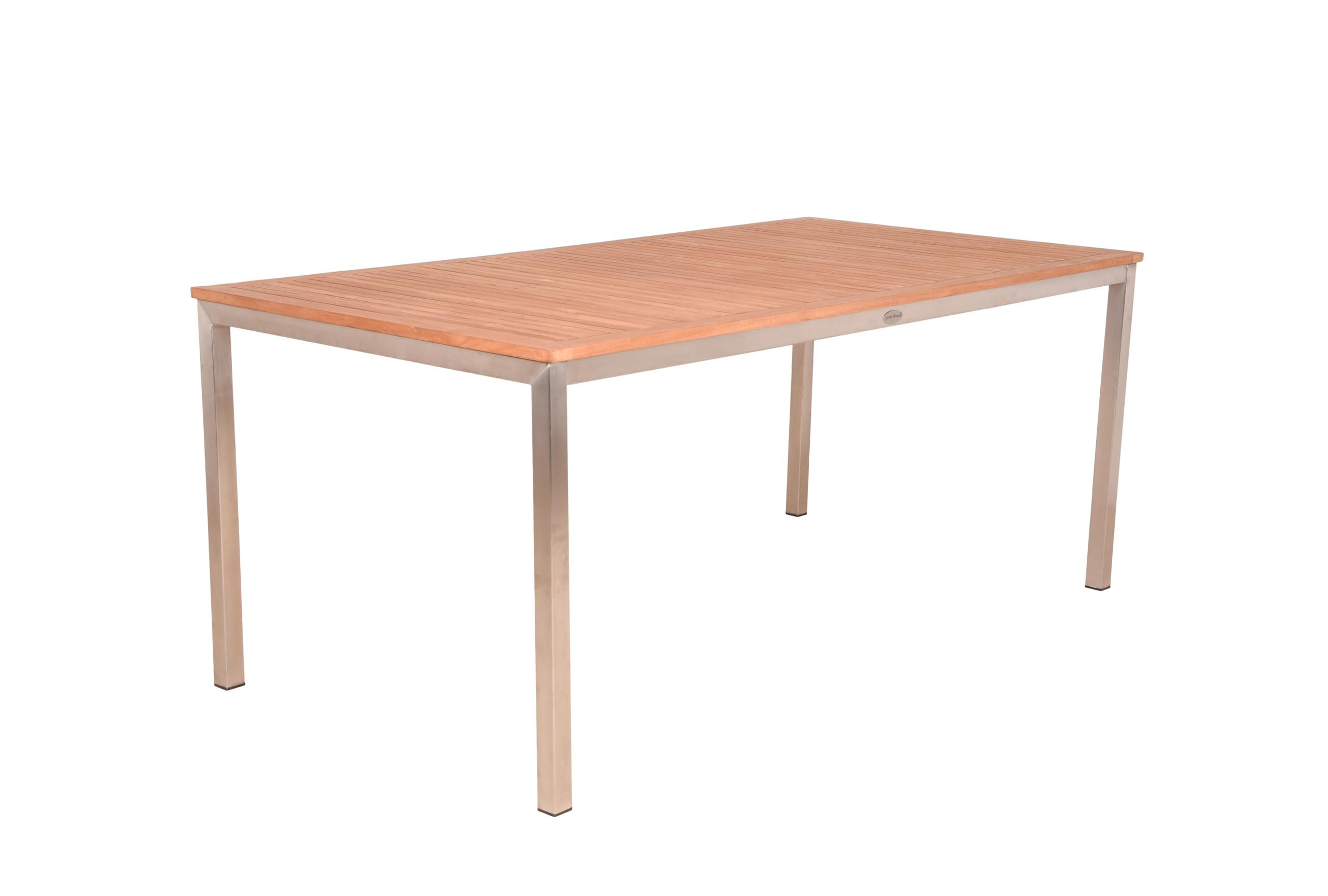 Deluke Gartentisch Silber 90x75x180 cm