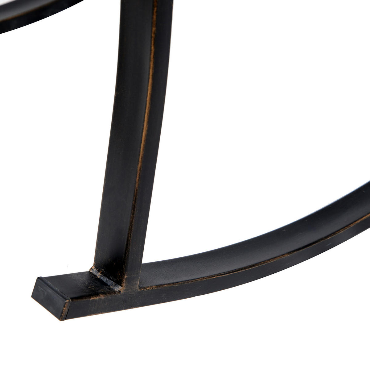 SCHAUKELSTUHL aus Stahl 73x60x85 cm in Bronze im Antik-Look - Bronzefarben, Metall (73/85/60cm) - Modfu
