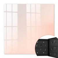 SCHLÜSSELBOX Schwarz 30x30 cm- Türöffnung nach rechts - Pastellminimalismus - Creme, Metall (30/30/5cm) - TULUP