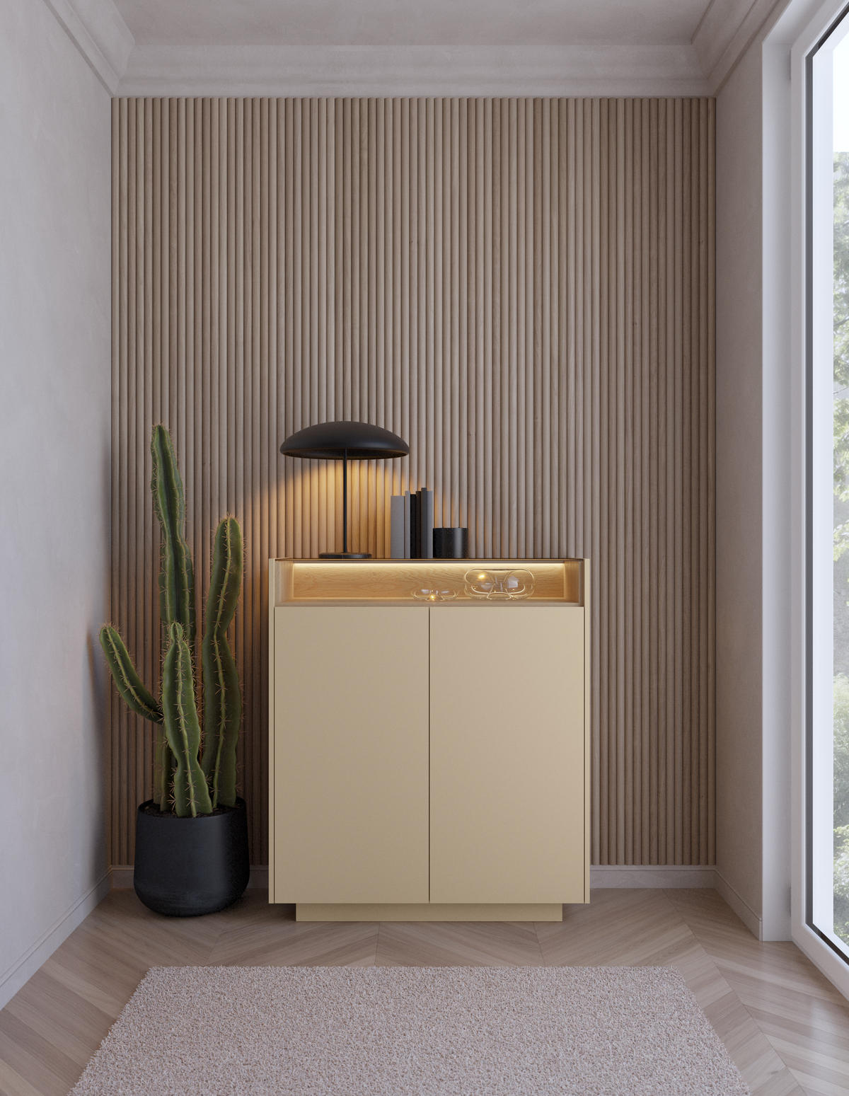 KOMMODE: Kakao + Cremona-Eiche, 103,2 x 119,2 x 39,5 cm - Braun, Holzwerkstoff (103.2/119.2/39.5cm) - 3XE LIVING