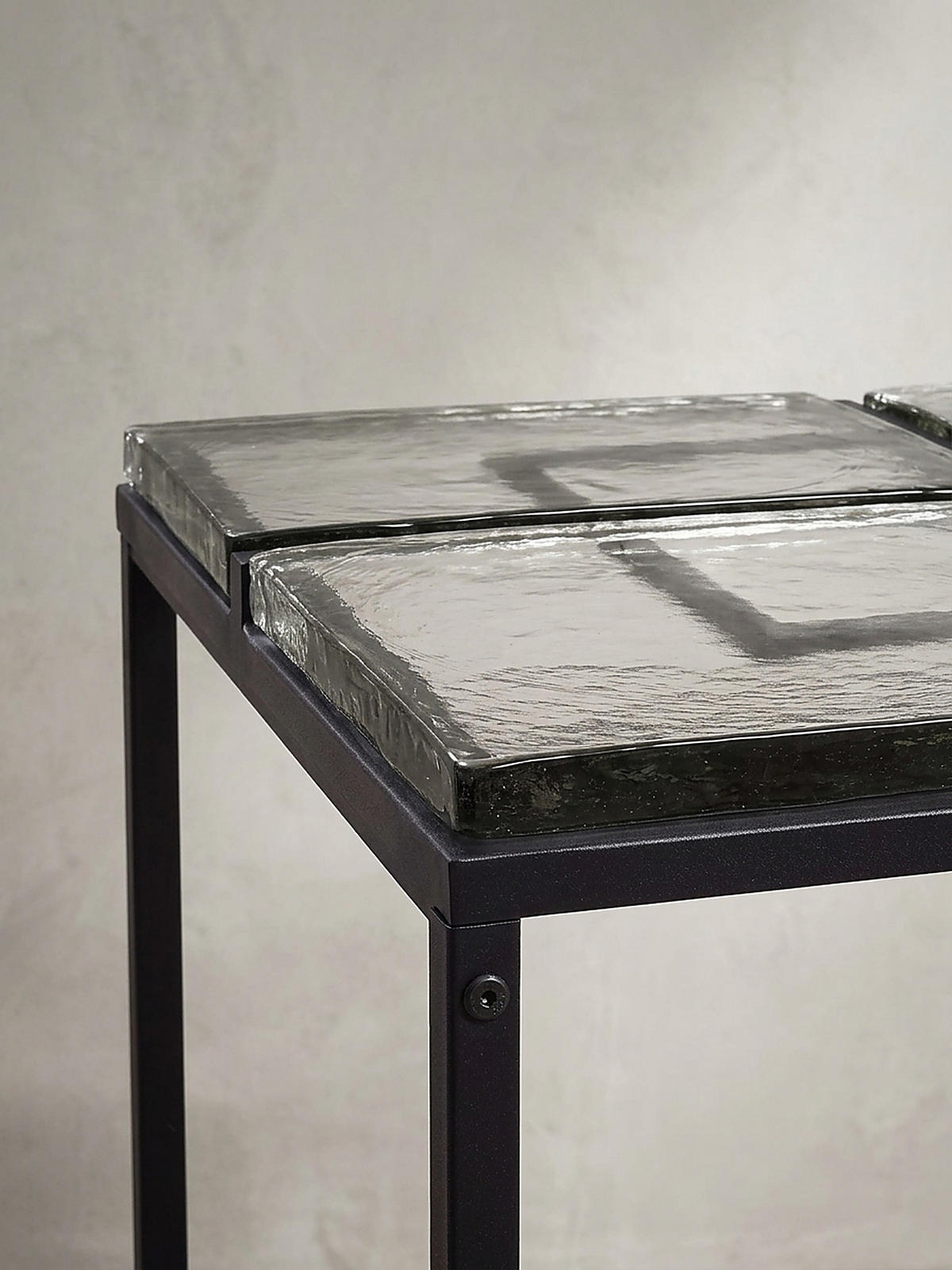 COUCHTISCH Quadratisch in Schwarz aus Glas und Metall, 58x58x43.5 cm - Schwarz, Glas/Metall (58/58/44cm) - KADIMA DESIGN