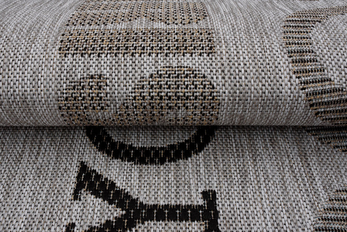 TEPPICH MELISSA Grau 160/230 cm - Grau, Kunststoff (160/230cm) - Tapiso