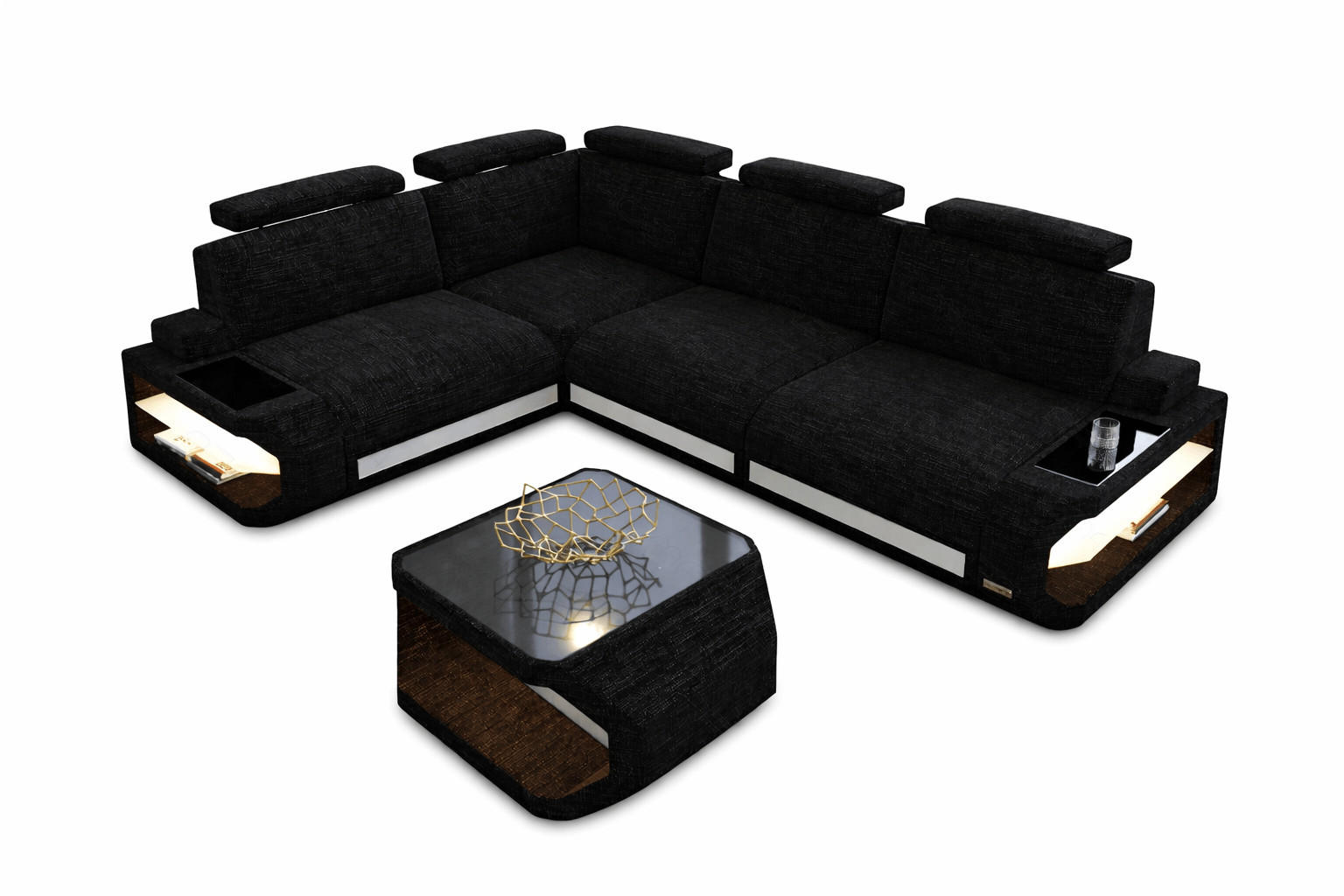XXXLutz Ecksofa Dunkelgrau 272x272 cm