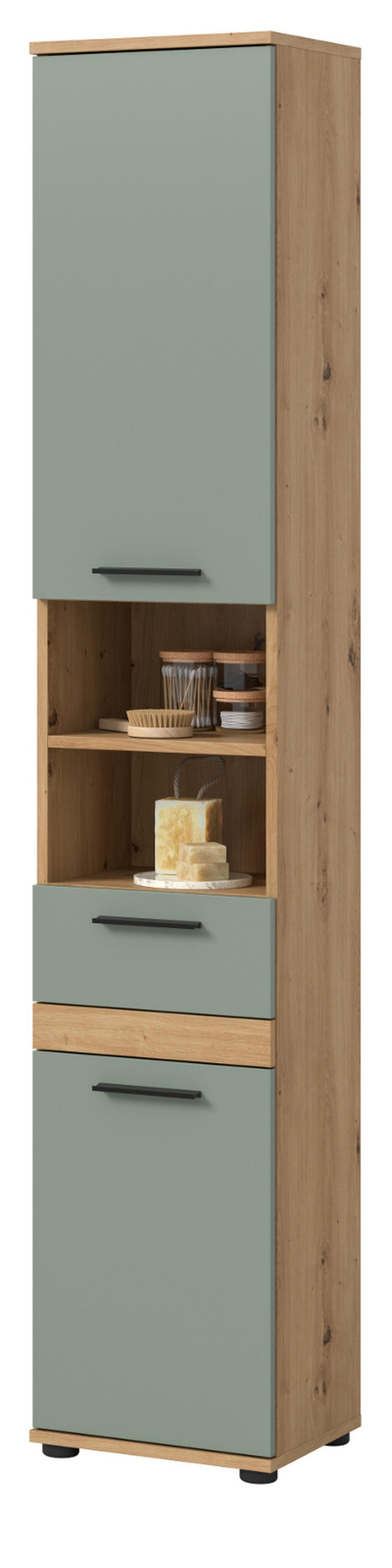 Inn.Furn Hochschrank Salbeigrün 35x191x31 cm