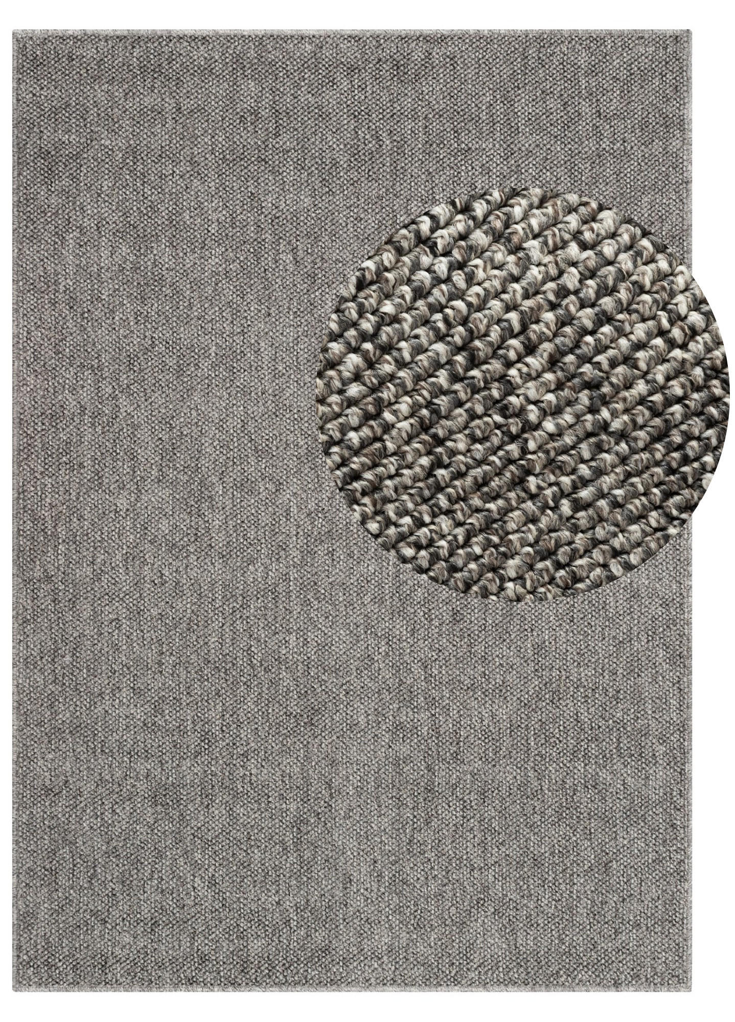 TEPPICH CALMA grau modern 140/200 cm - Grau, Textil (140/200cm) - Tapiso