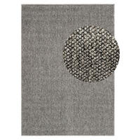 TEPPICH CALMA grau modern 140/200 cm - Grau, Textil (140/200cm) - Tapiso