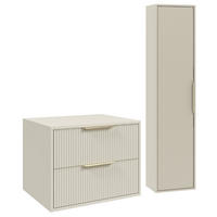 BADMÖBEL-SET Rimini 2 Teile Cashmere - 60 x 46 x 46 cm - Kaschmir, Holz (60/46/46cm) - Badplaats