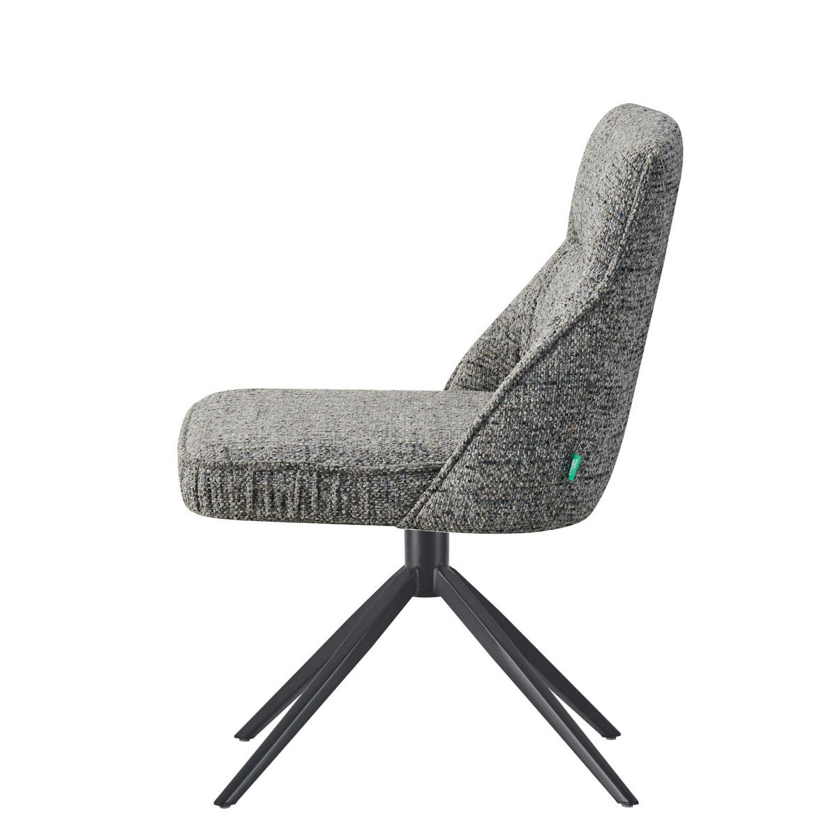 ESSZIMMERSTUHL MIRELA 2er-Set - Dunkelgrau/Schwarz, Textil/Metall (49/84/62cm) - DUBI Möbel
