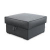 POUF FERA Grau 65x65 cm - Grau, Textil (65/38/65cm) - MASSENO