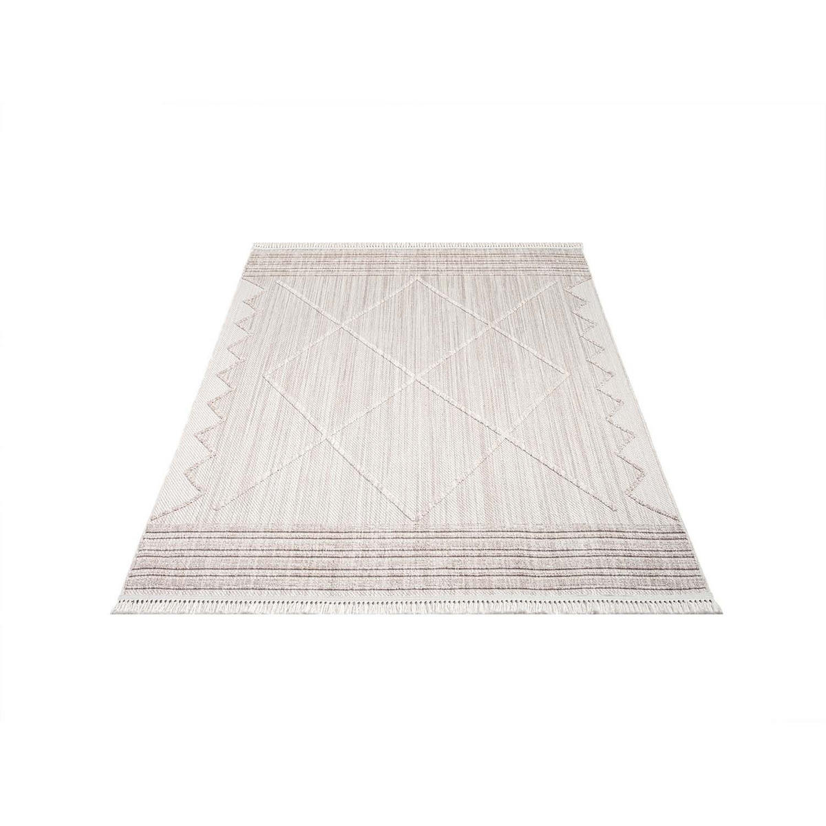 KURZFLOR-TEPPICH Clasico 8931 Beige 120x170 cm - Beige, Textil (120/170cm) - carpet city