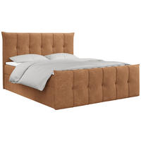 BOXBETT PREMIUM 11 180/200 Orange Struktur - H3 - Orange, Holz/Textil (180/200cm) - MKS