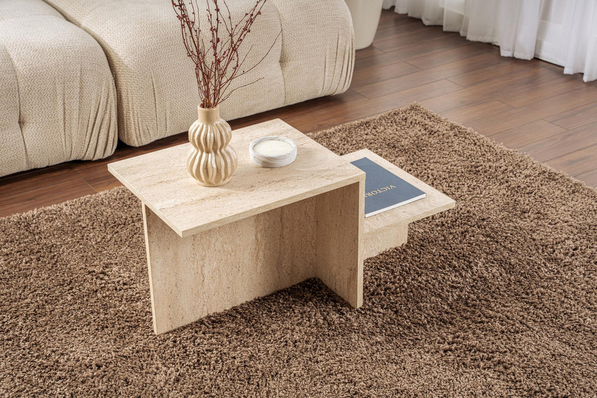 COUCHTISCH harmony beige - Beige, Holz (80/40/40cm) - Habitat Garten
