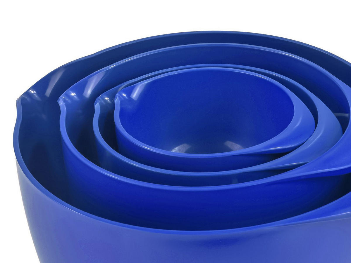 RÜHRSCHÜSSEL-SET Margrethe New blau (4tlg) - Blau, Kunststoff (21/15cm) - Rosti