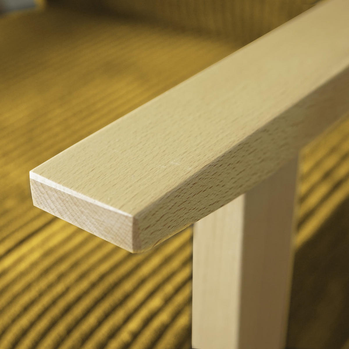 SESSEL PRL Holzgestell, 59/63/81 cm Gelb - Gelb, Holz/Textil (59/81/63cm) - Idohome