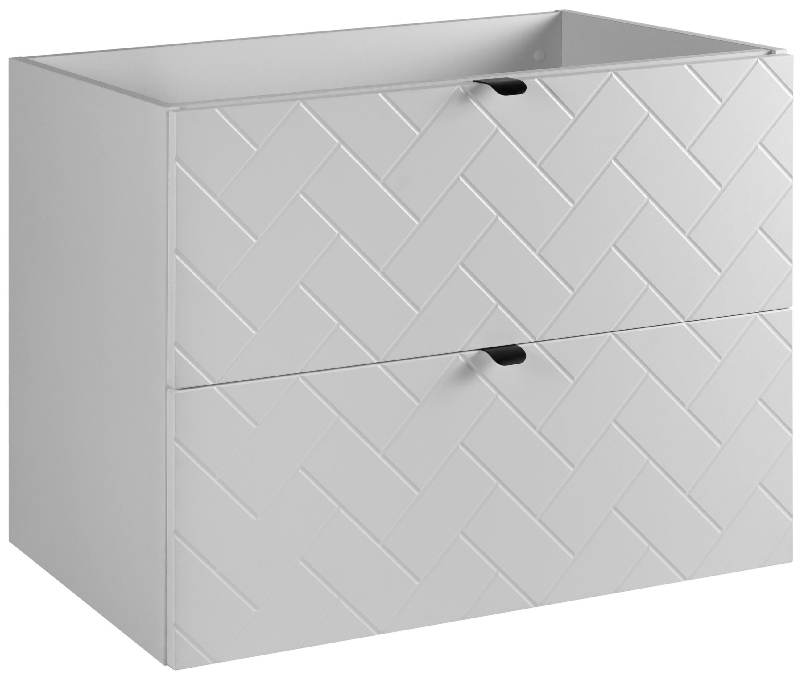 WASCHBECKUNTERSCHRANK TREND Weiß matt 80/46/60 cm - Weiß, Holzwerkstoff (80/60.7/46cm) - Rodan