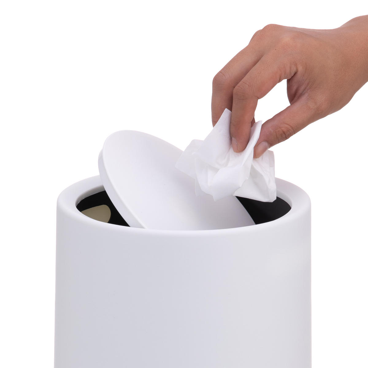 KOSMETIKEIMER - Weiß, Kunststoff (20/26/20cm) - Relaxdays