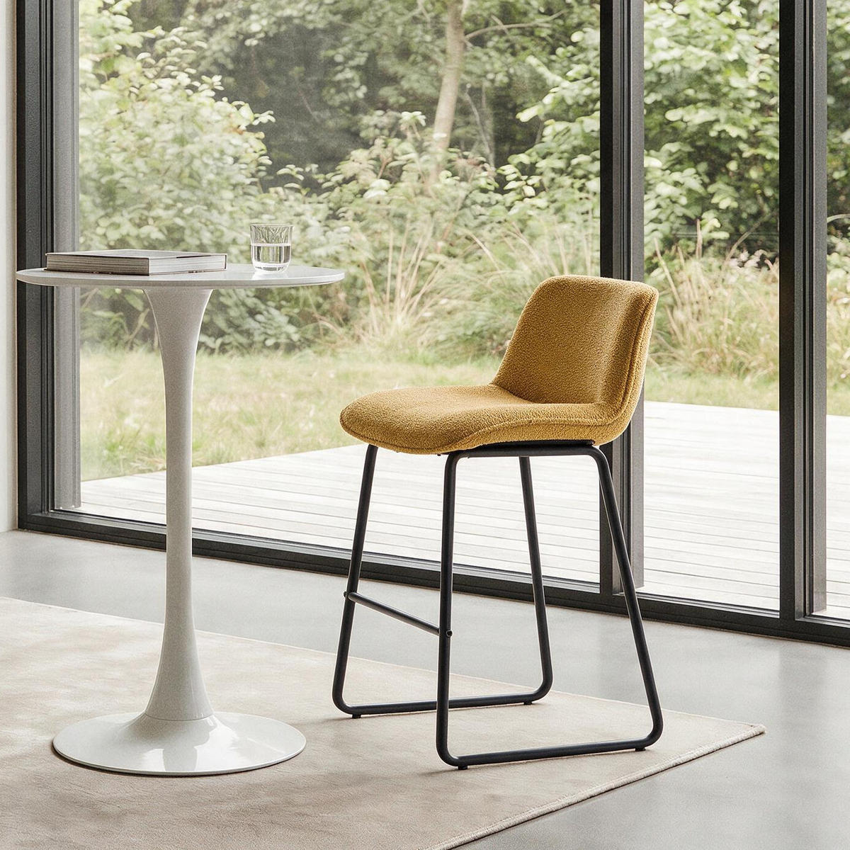 BARHOCKER 2er-Set Metall Gelb - Gelb, Metall (49/87/50cm) - Nordlys