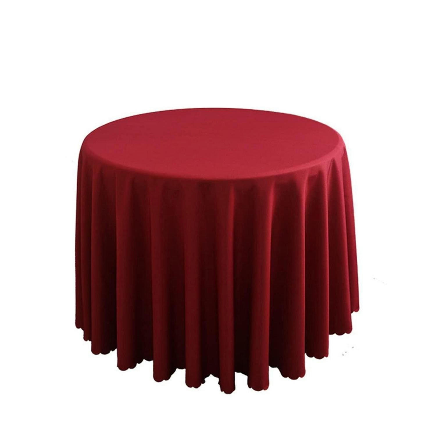 TISCHDECKE Rund 220 cm Weinrot - Bordeaux, Textil (220/220/1.5cm)