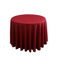 TISCHDECKE Rund Weinrot 300 cm - Bordeaux, Textil (300/300/1.5cm)