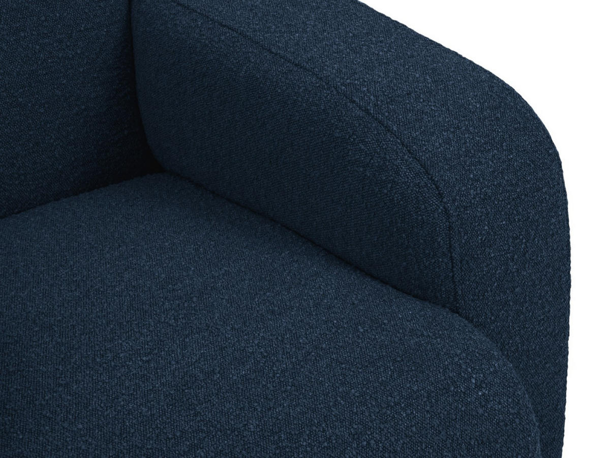 SESSEL Molino aus Boucle dunkelblau - Dunkelblau, Textil (95/72/105cm) - Micadoni
