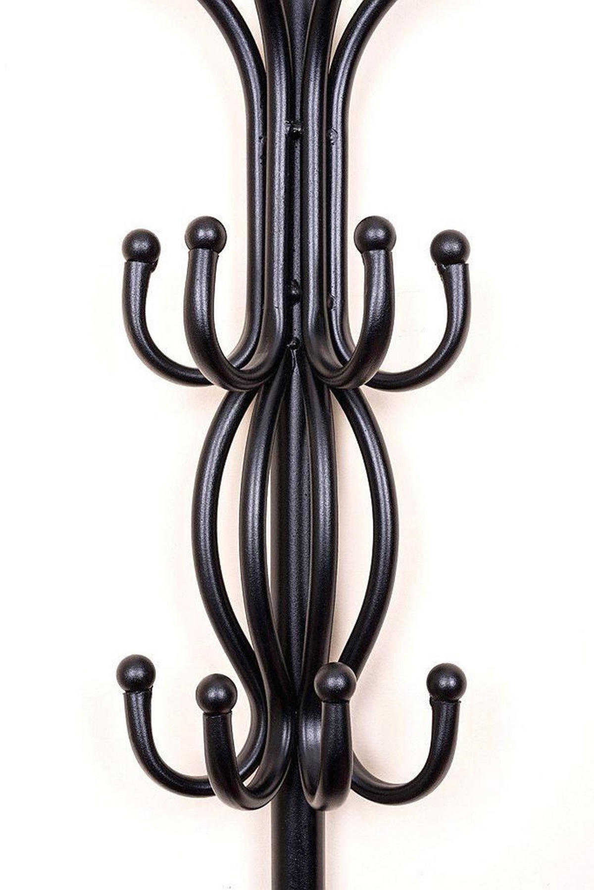 GARDEROBE Kleiderständer Vienno Halbrund 66 cm - Schwarz, Metall (35/66/15cm) - DanDiBo