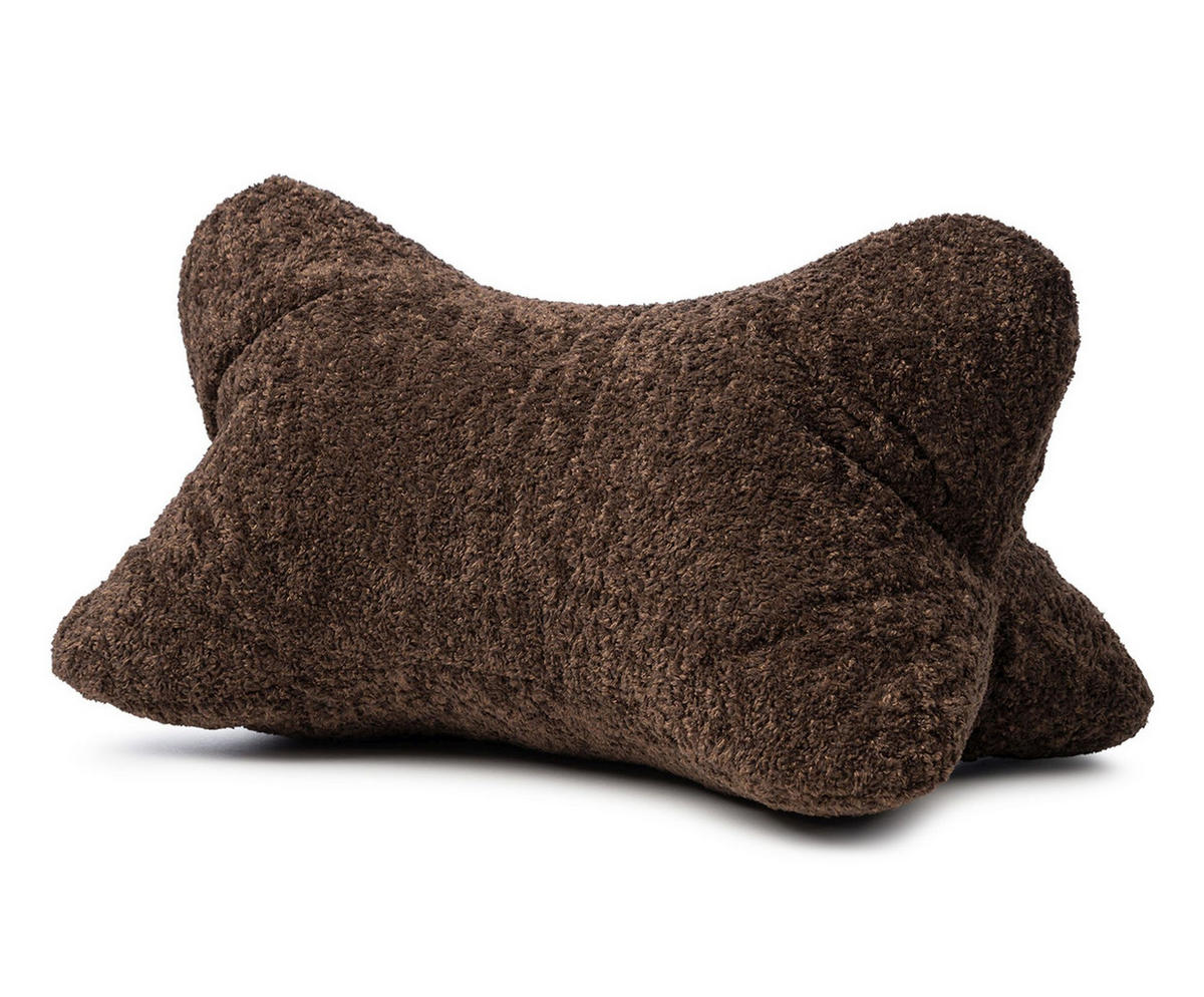 LESEKISSEN Glam DUNKELBRAUN 40X25CM - Dunkelbraun, Textil (40/25cm) - Ambiente Trendlife by Gözze