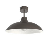 DECKENLEUCHTE Parigina - Graubraun, Metall (40/40/23cm) - Lumicom
