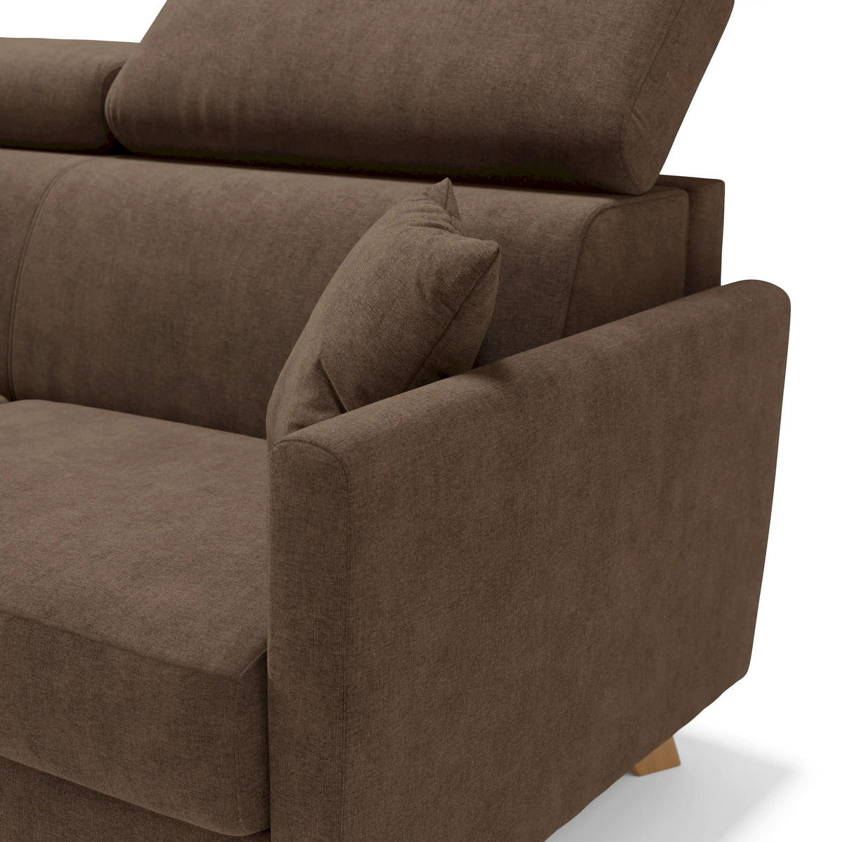 SCHLAFSOFA Francy - Braun, Metall (180/92/97cm) - Divani.store