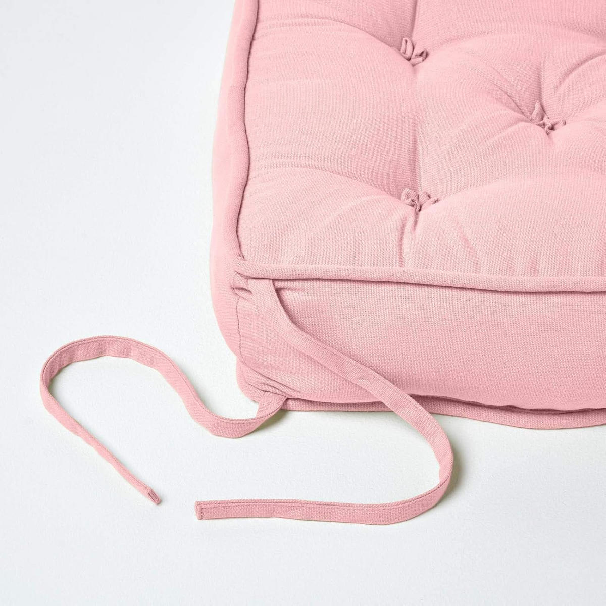SITZKISSEN rosa 40/40/10 cm – Stuhlkissen Baumwolle - Rosa, Textil (40/40/10cm) - Homescapes