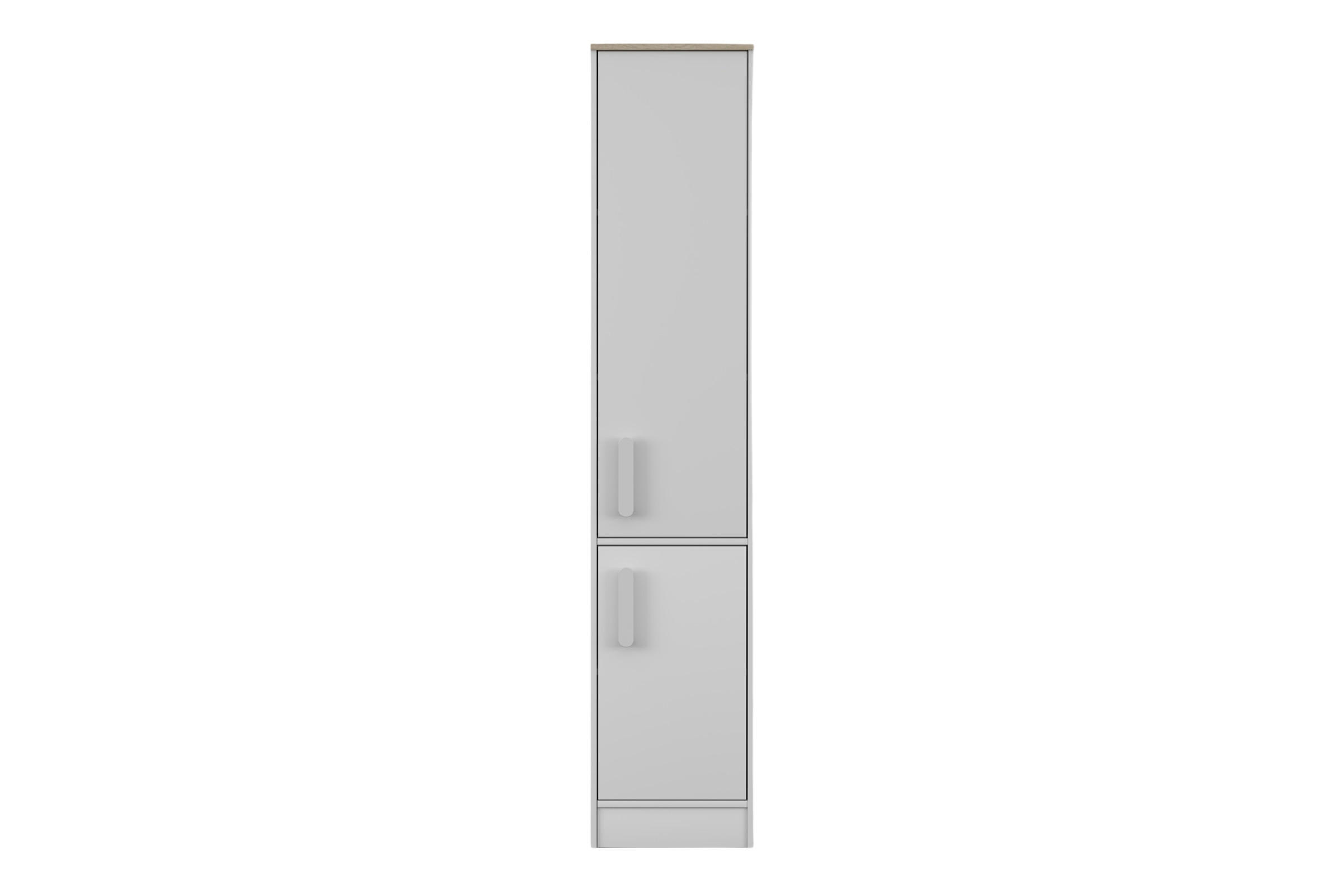 Deine Möbel 24 Regal Weiß 40x197x38 cm