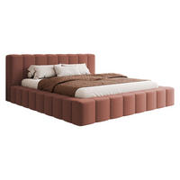 POLSTERBETT Makira - Rosa, Holz/Holzwerkstoff (140/200cm) - MIRJAN24