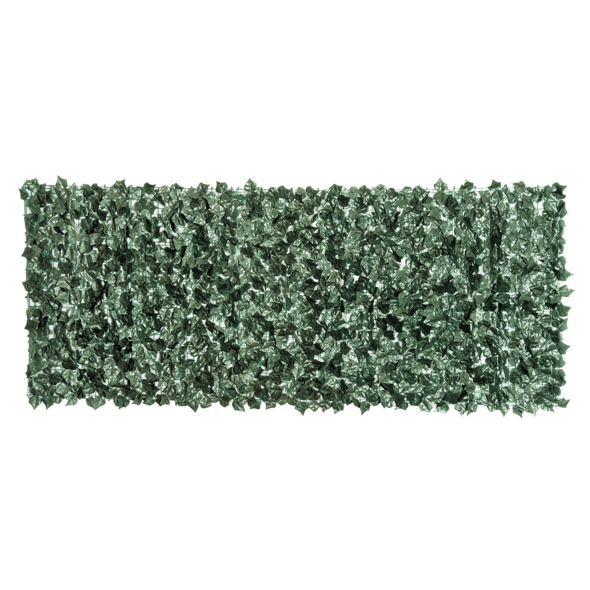KÜNSTLICHE Hecke Sichtschutz, Gartenzaun mit Künstlichen Blättern 2,4x1m - Grün, Kunststoff (1/100cm) - Outsunny