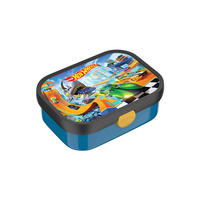BROTDOSE MIT GABEL Campus (2026) Hot Wheels 750 ml - Blau/Multicolor, Kunststoff (13.2/6.1/17.8cm) - Mepal
