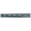 GARDEROBENPANEEL Linea Grau Hochglanz - Grau, Holzwerkstoff (110.5/14.5/3.5cm) - Vladon