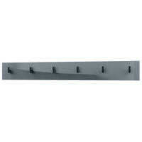 GARDEROBENPANEEL Linea Grau Hochglanz - Grau, Holzwerkstoff (110.5/14.5/3.5cm) - Vladon