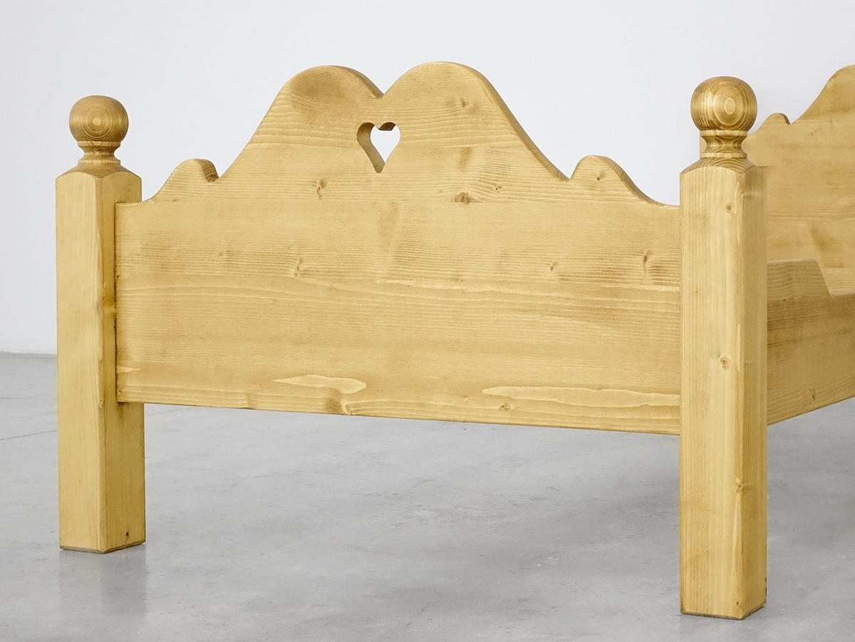 BETT aus Massivholz MEXICANA - Honig, Holz (90/200cm) - Seart