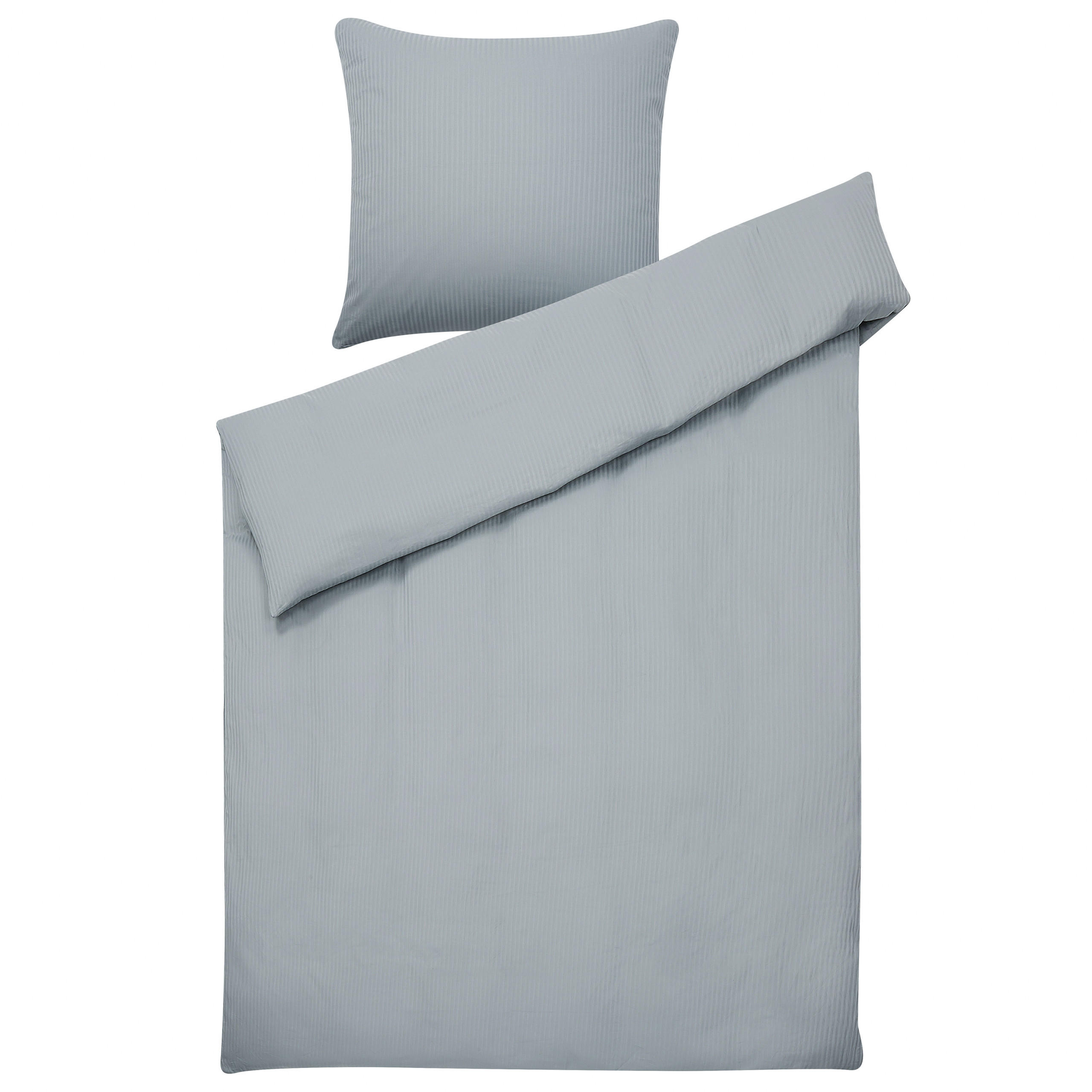 BETTWÄSCHE SET Avondale 135x200 cm - Grau, Textil (135/200cm) - Beliani