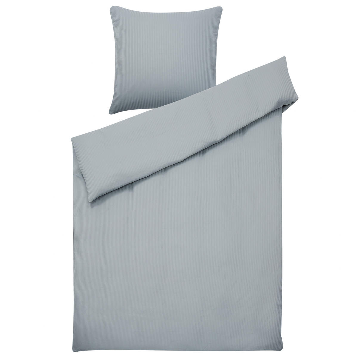 BETTWÄSCHE SET Avondale 135x200 cm - Grau, Textil (135/200cm) - Beliani